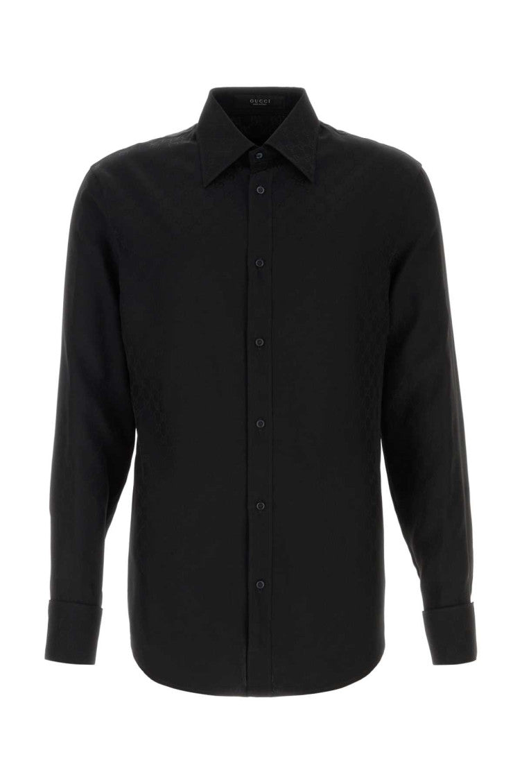 Black Regular Logo Shirt 1