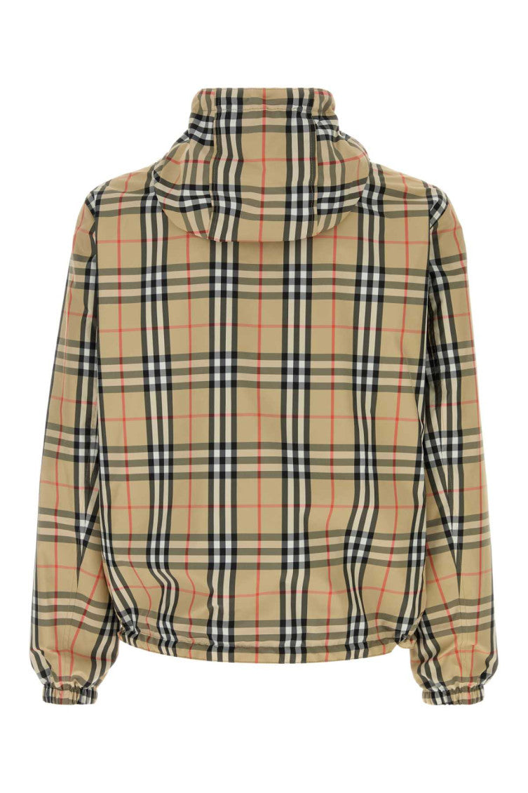 Beige Check Hood Jacket 2