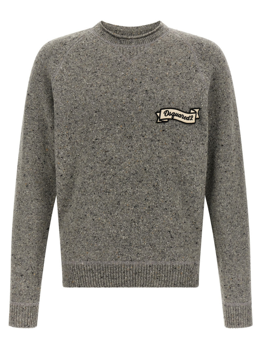 Grey Crew Neck Sweater 1