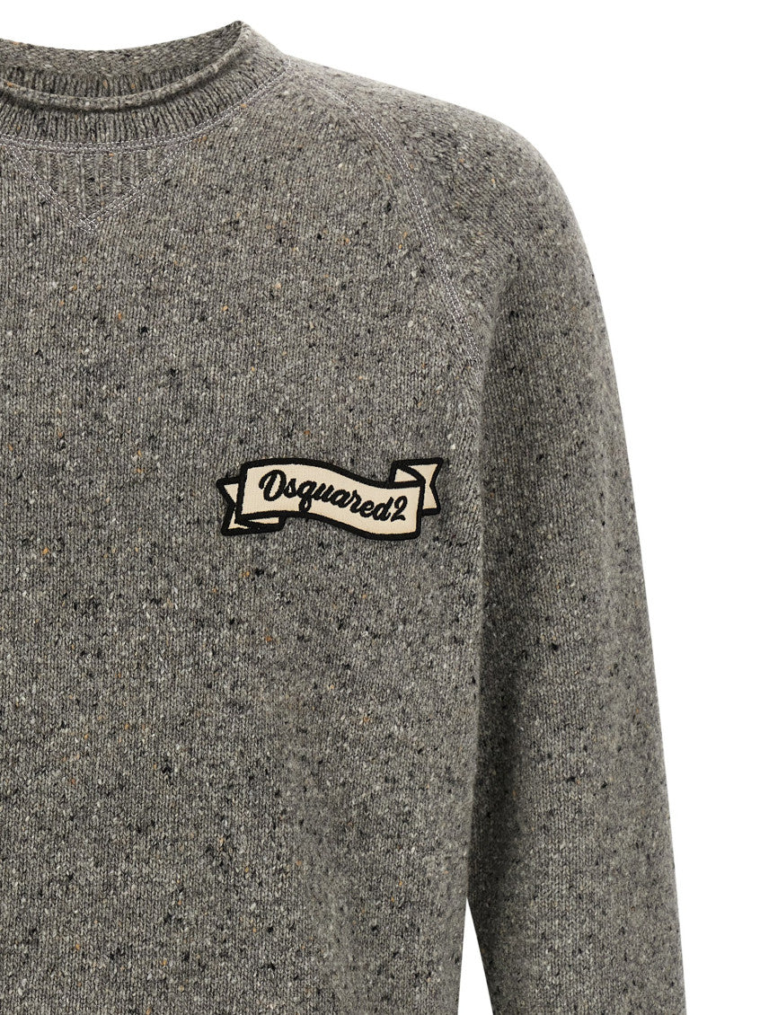 Grey Crew Neck Sweater 3