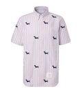 Pink Straight Stripes Shirts 1