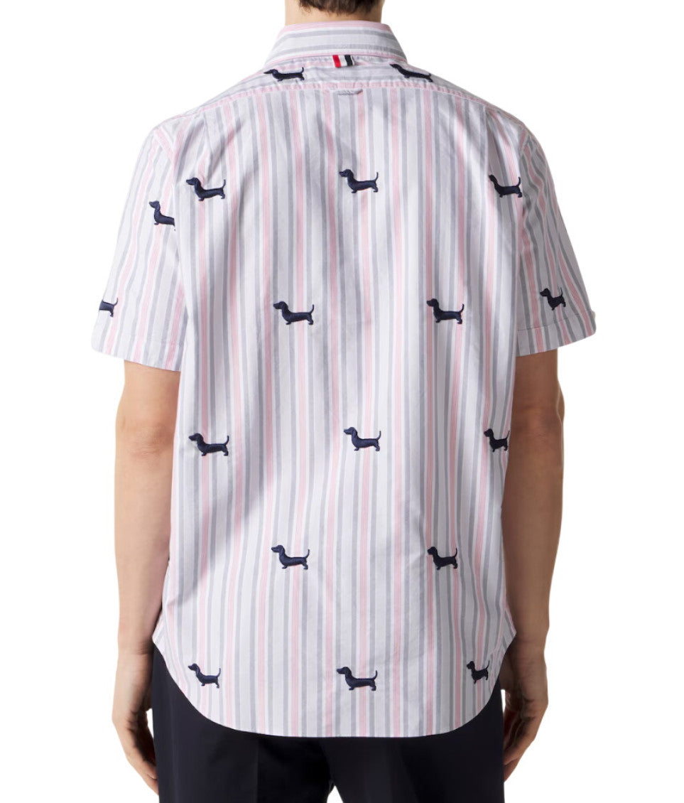 Pink Straight Stripes Shirts 3