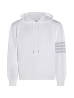 White Stripes Hood Sweatshirt 1