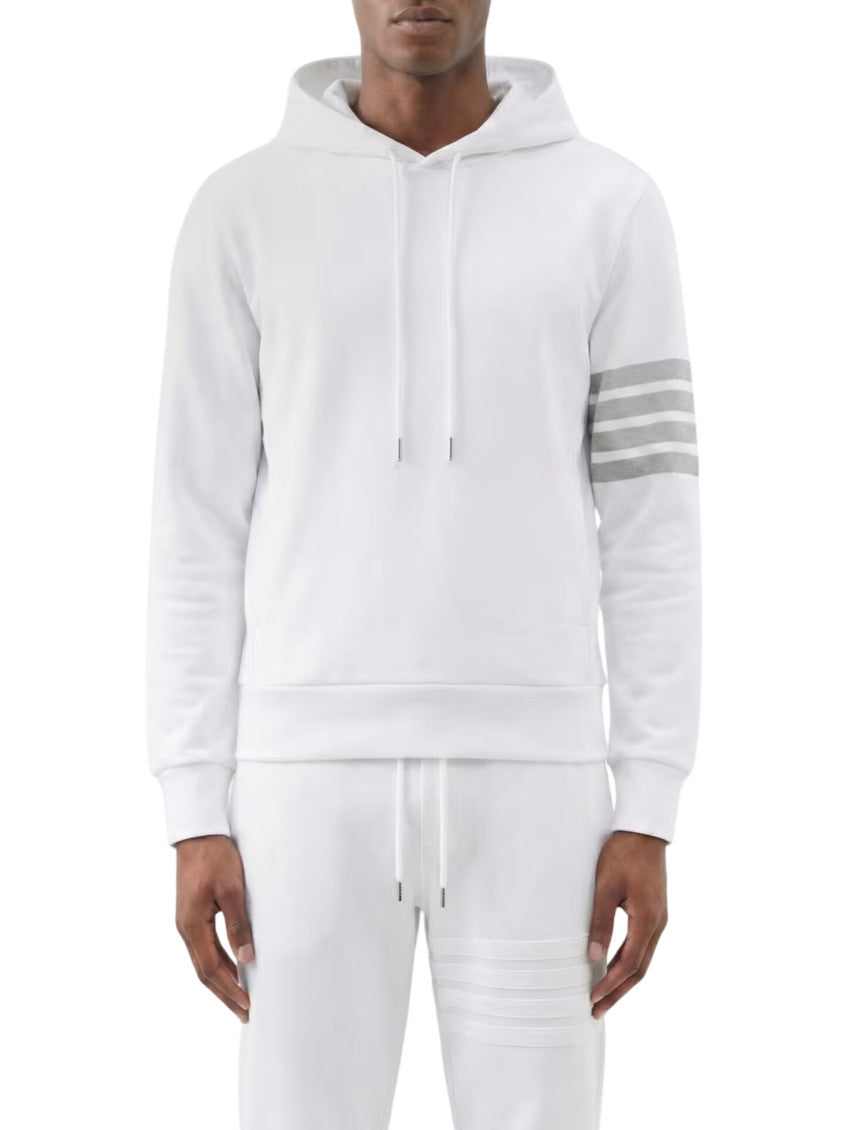 White Stripes Hood Sweatshirt 2
