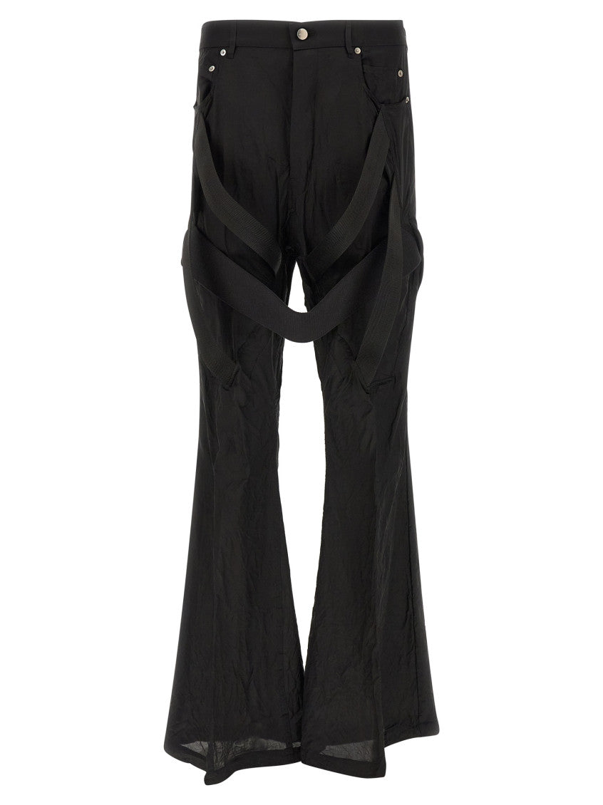 Black Slim Flared Pants 1
