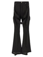 Black Slim Flared Pants 1