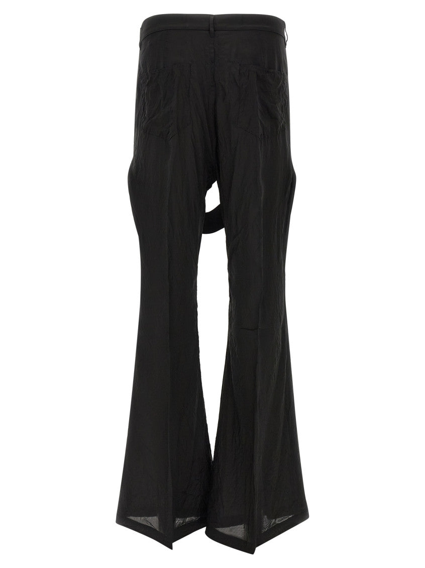 Black Slim Flared Pants 2