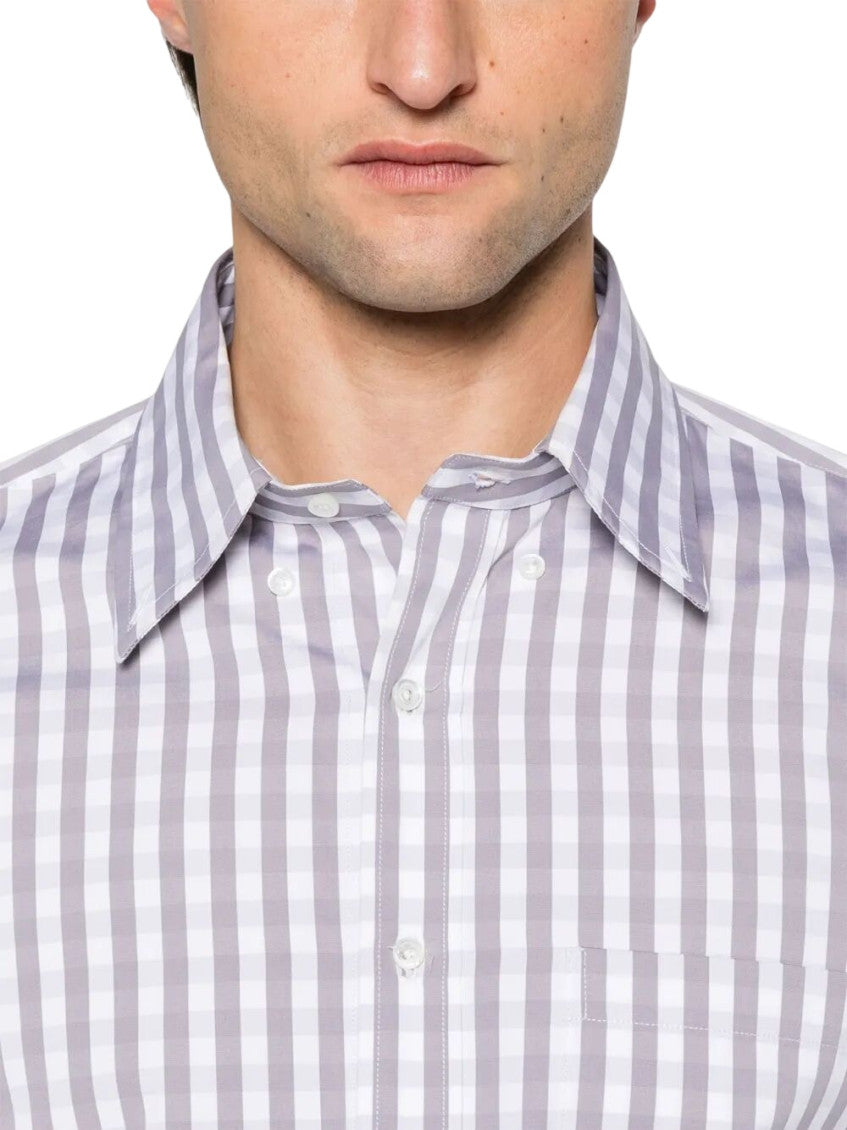 Grey Straight Stripes Shirts 5