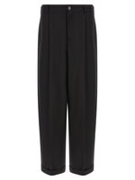 Black Relaxed Pleated Pants 1