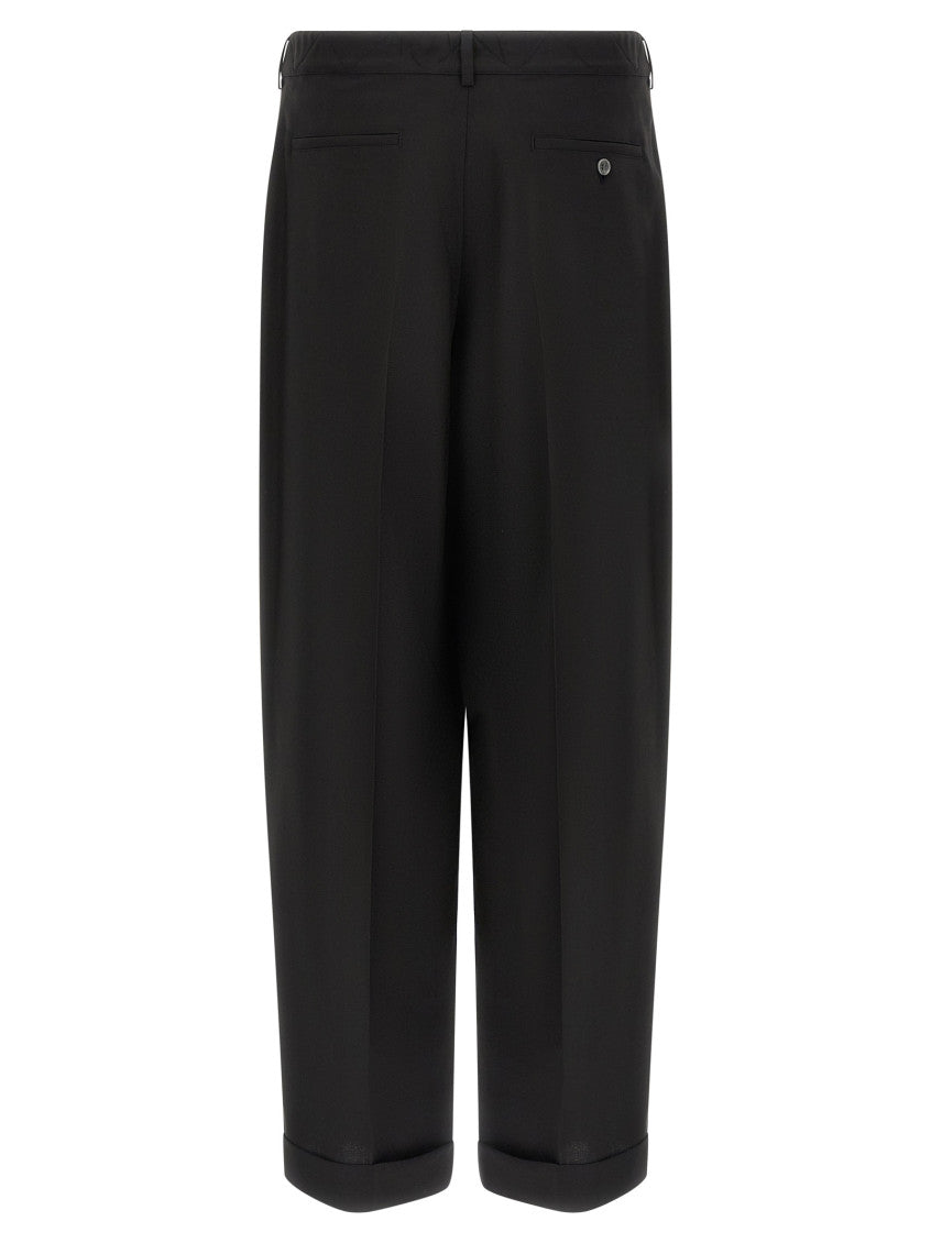Black Relaxed Pleated Pants 2
