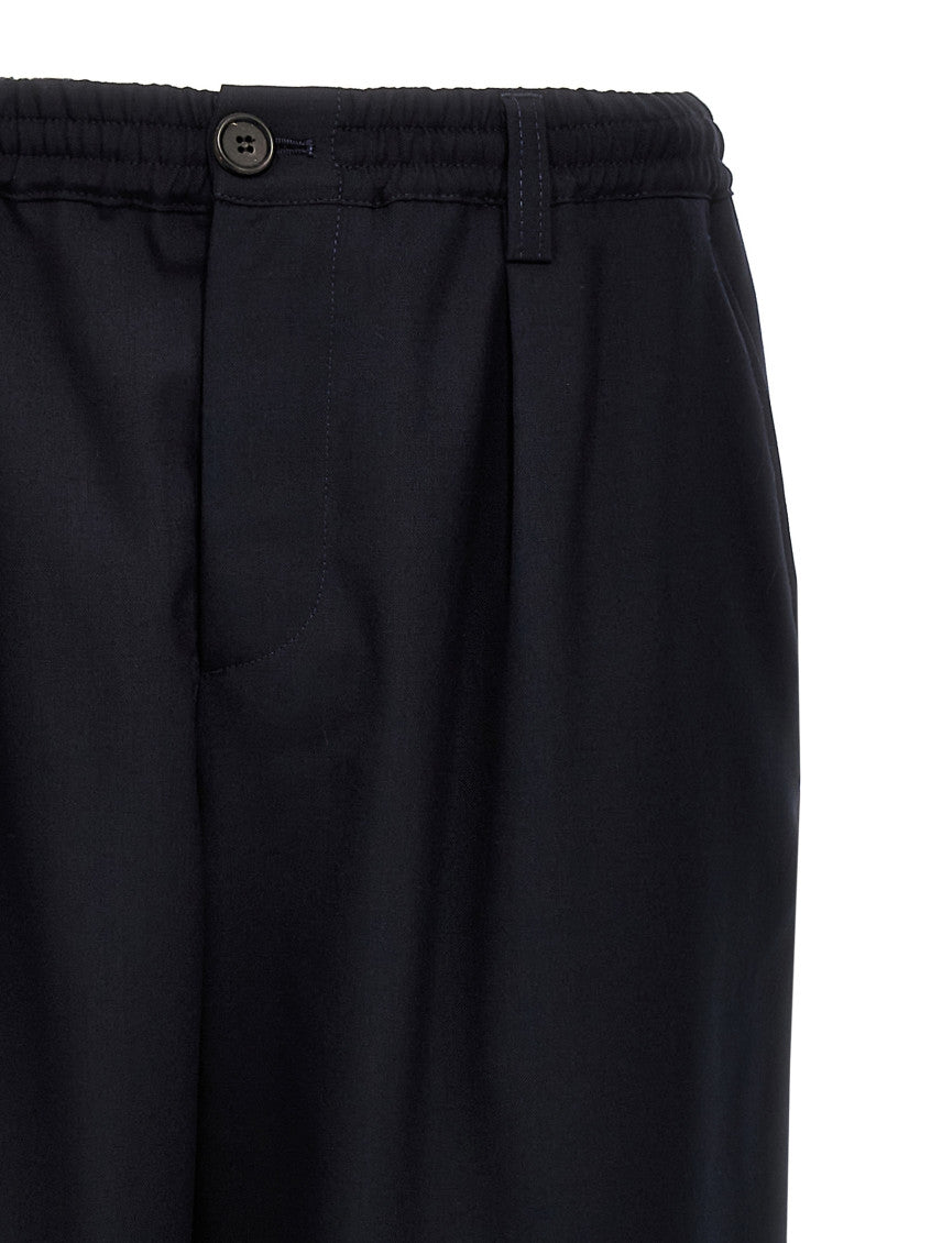 Navy Blue Regular Pants 3