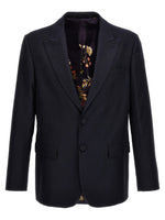 Blue Peaked Lapel Blazer 1