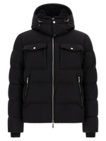 Black Quilted Hood Jacket 1