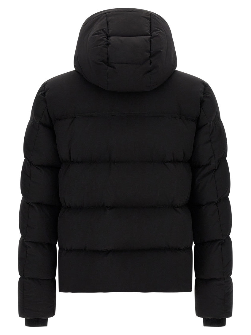 Black Quilted Hood Jacket 3