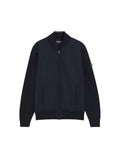 Navy Blue Solid Bomber Jackets 1