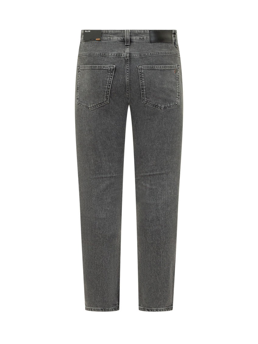 Dark Grey Slim Jeans 2