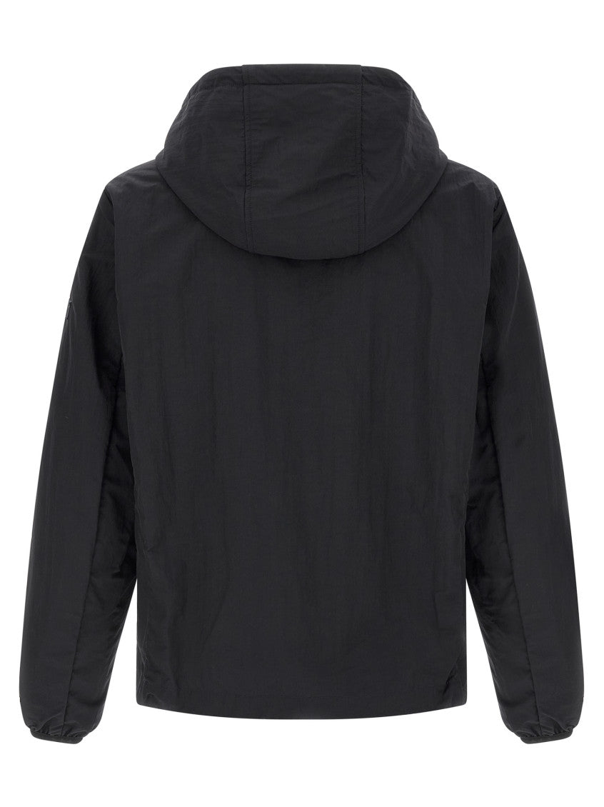 Blue Solid Hood Jacket 2