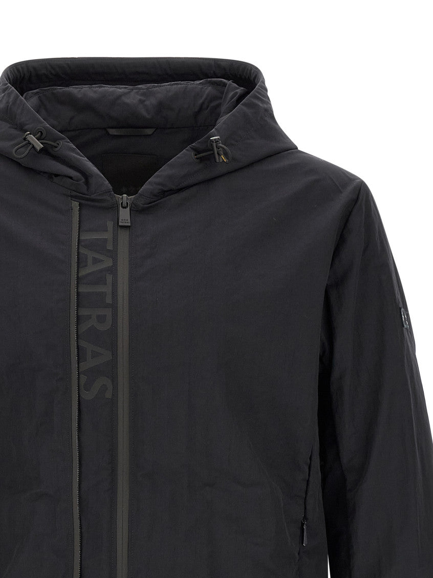 Blue Solid Hood Jacket 3