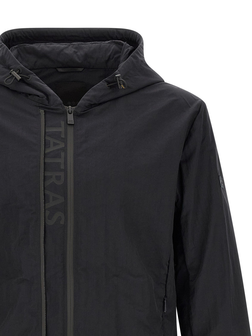 Black Solid Hood Jacket 3