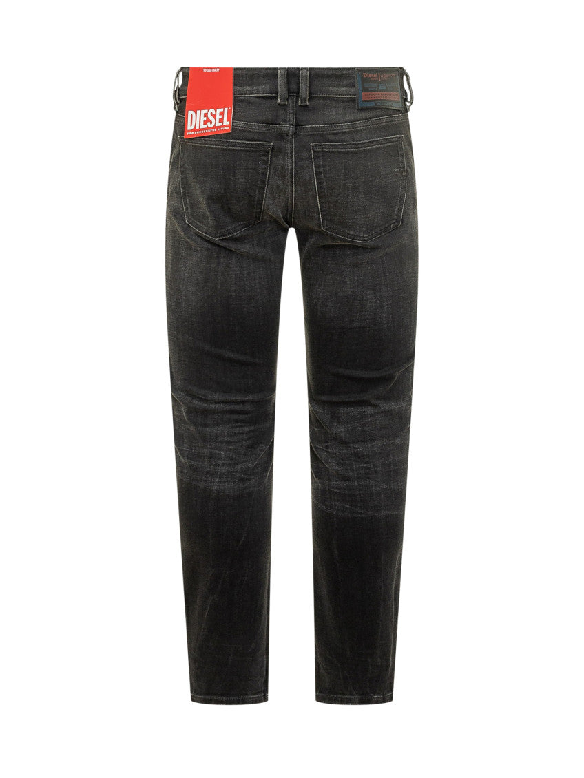 Black Skinny Mid Rise Jeans 2