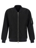Black Solid Nylon Jacket 1