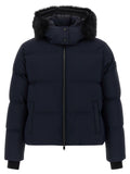 Blue Solid Hood Jacket 1