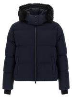 Blue Solid Hood Jacket 1