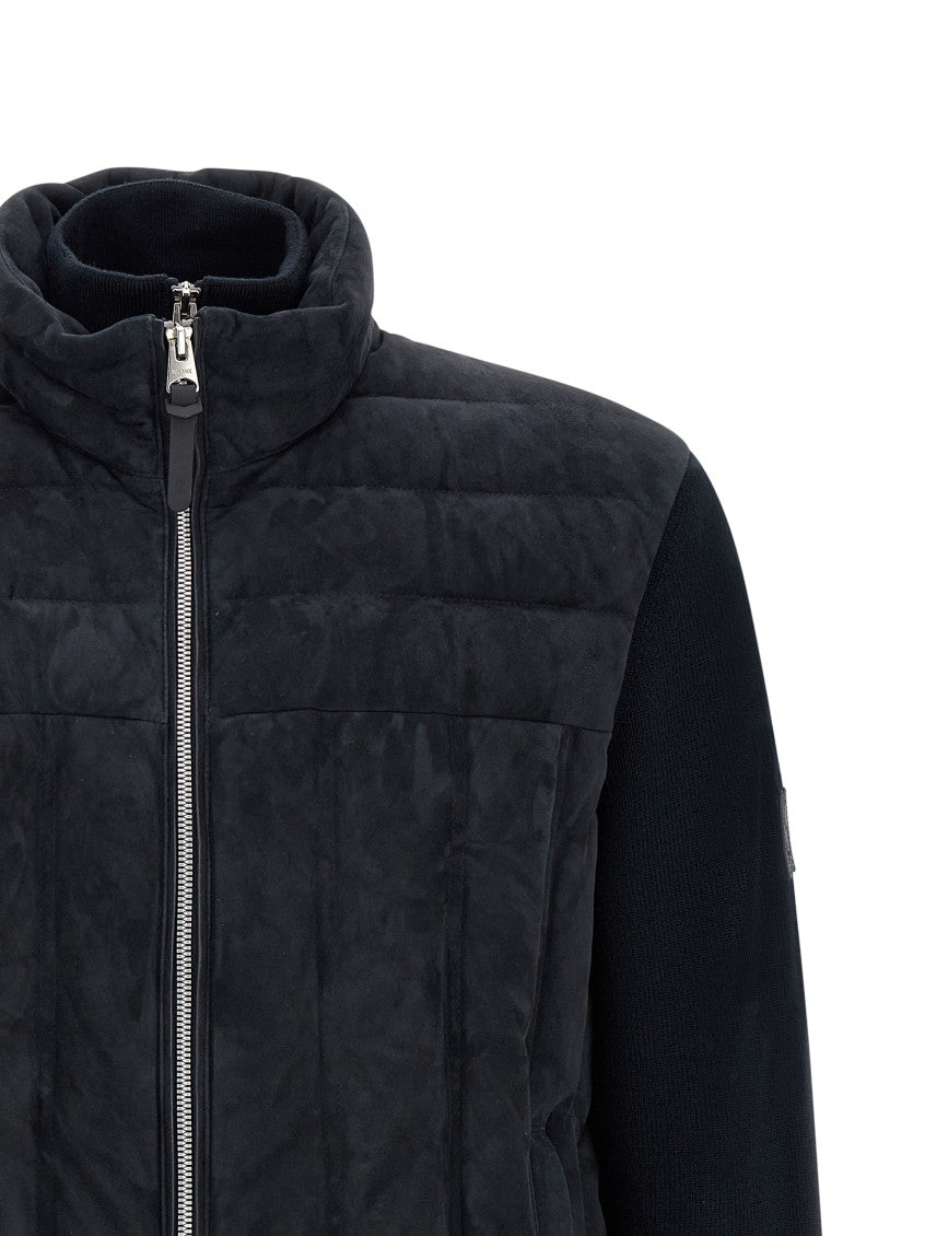 Blue Solid Wool Jacket 3
