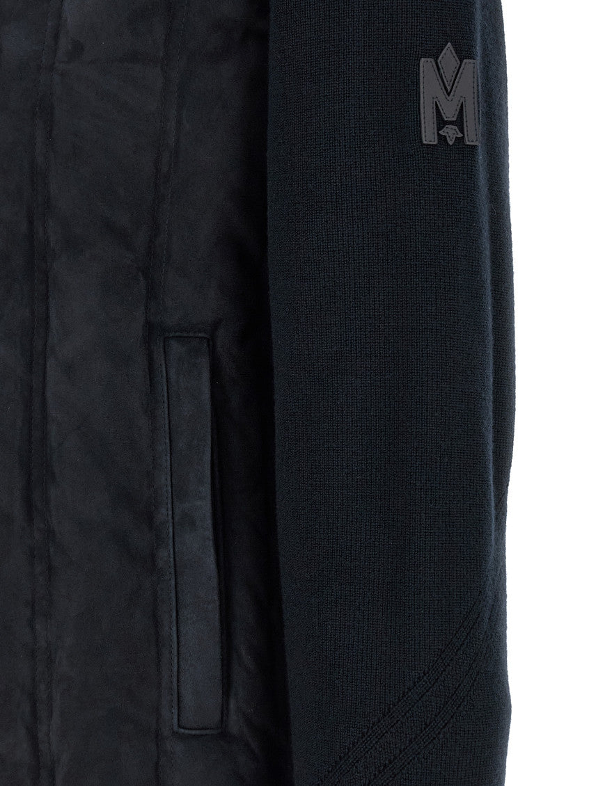 Blue Solid Wool Jacket 4