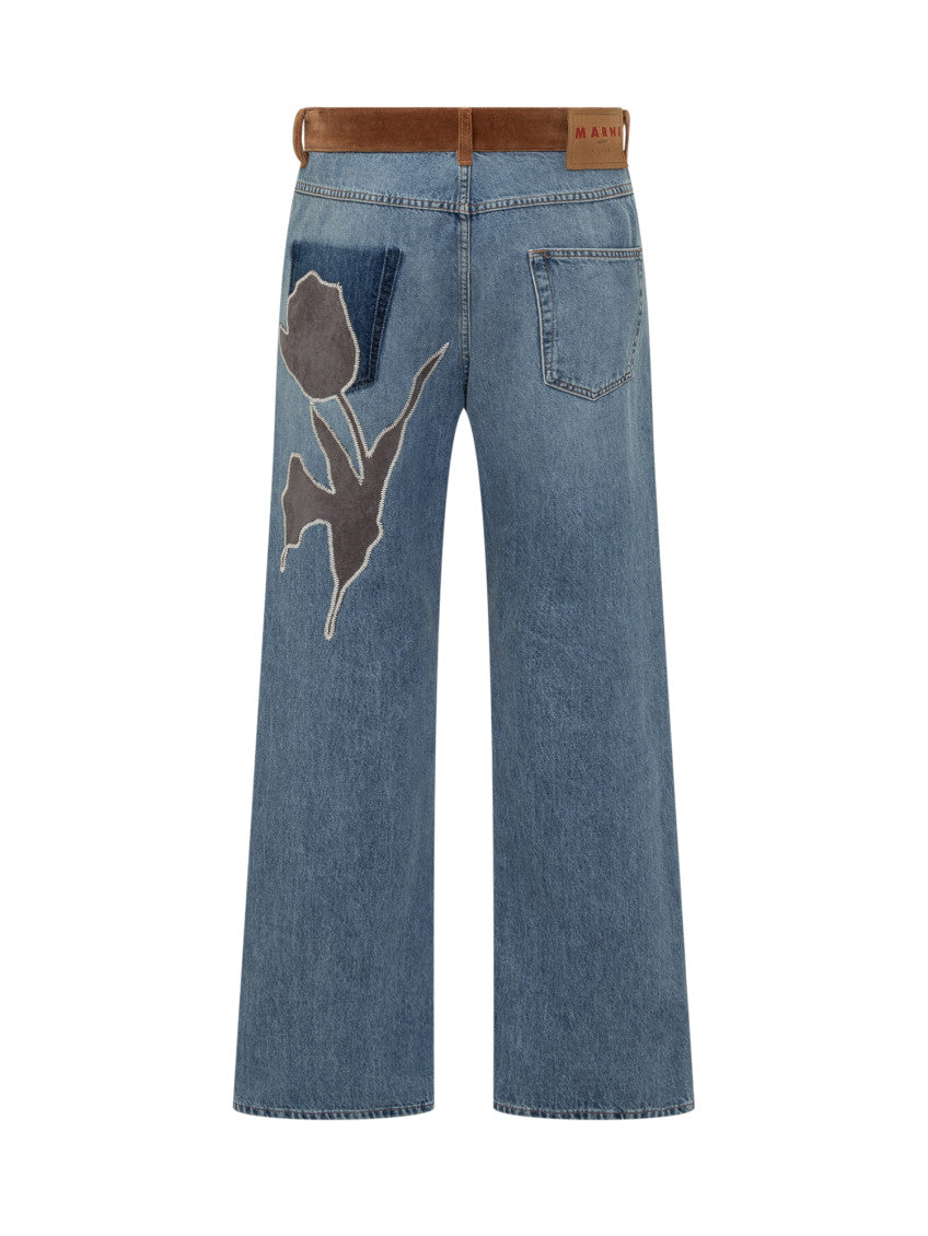 Light Blue Mid Rise Jeans 2
