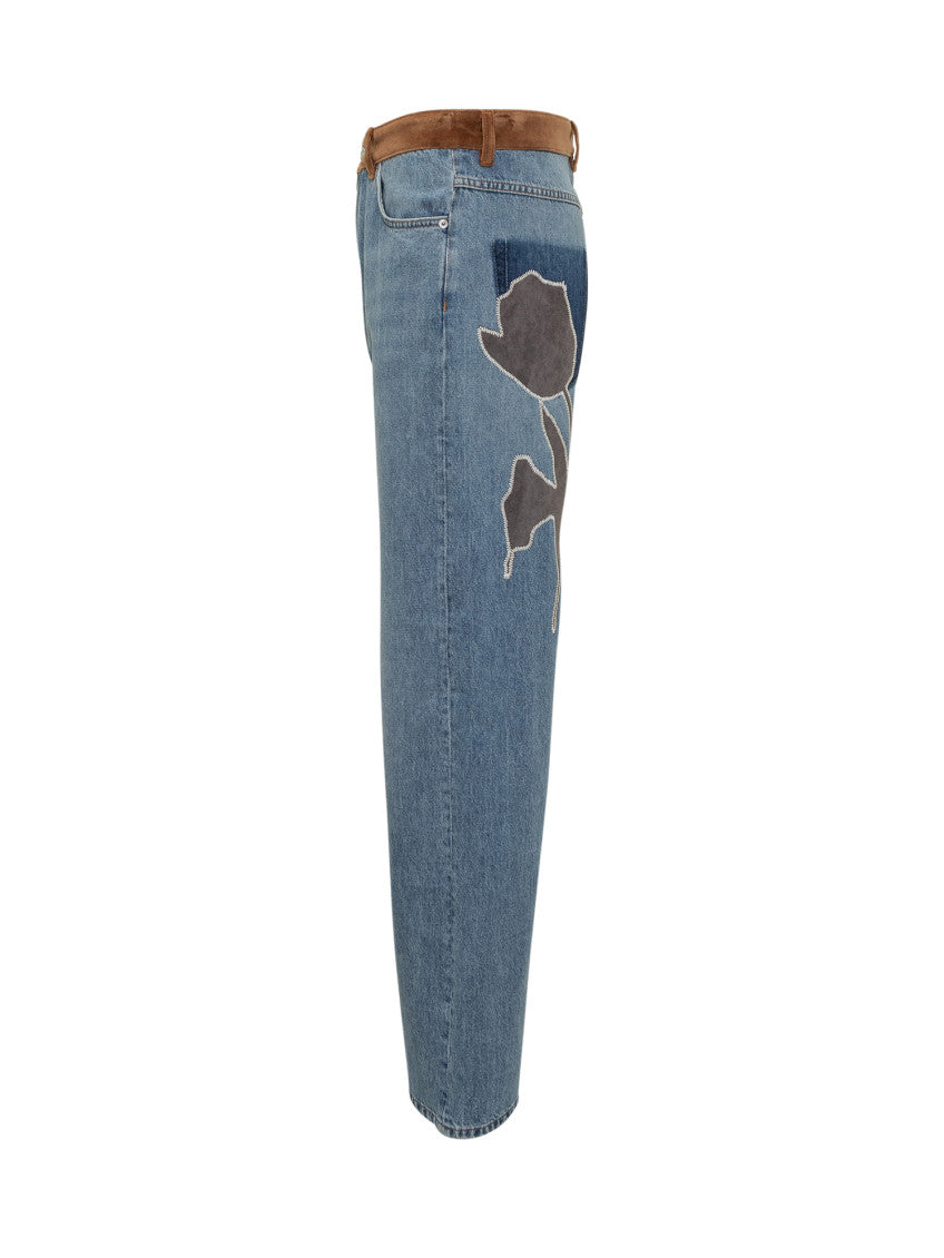 Light Blue Mid Rise Jeans 3