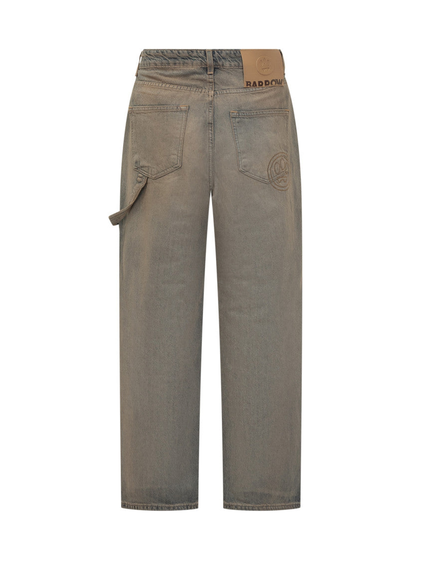 Blue Relaxed Mid Rise Jeans 2