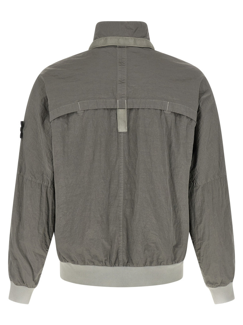 Grey Solid Logo Jacket 2