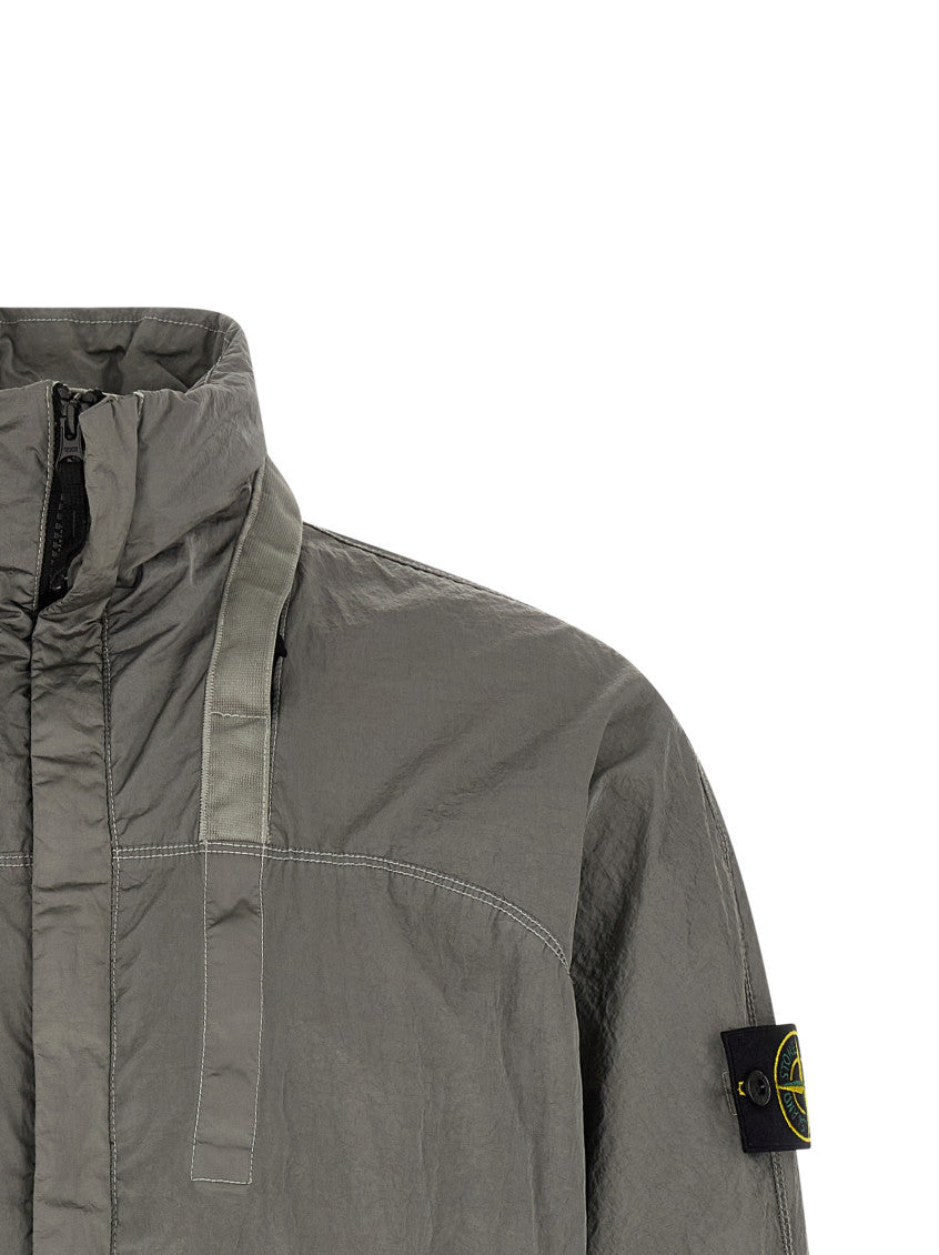 Grey Solid Logo Jacket 3