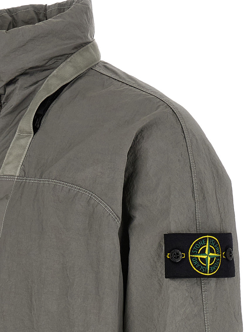 Grey Solid Logo Jacket 4