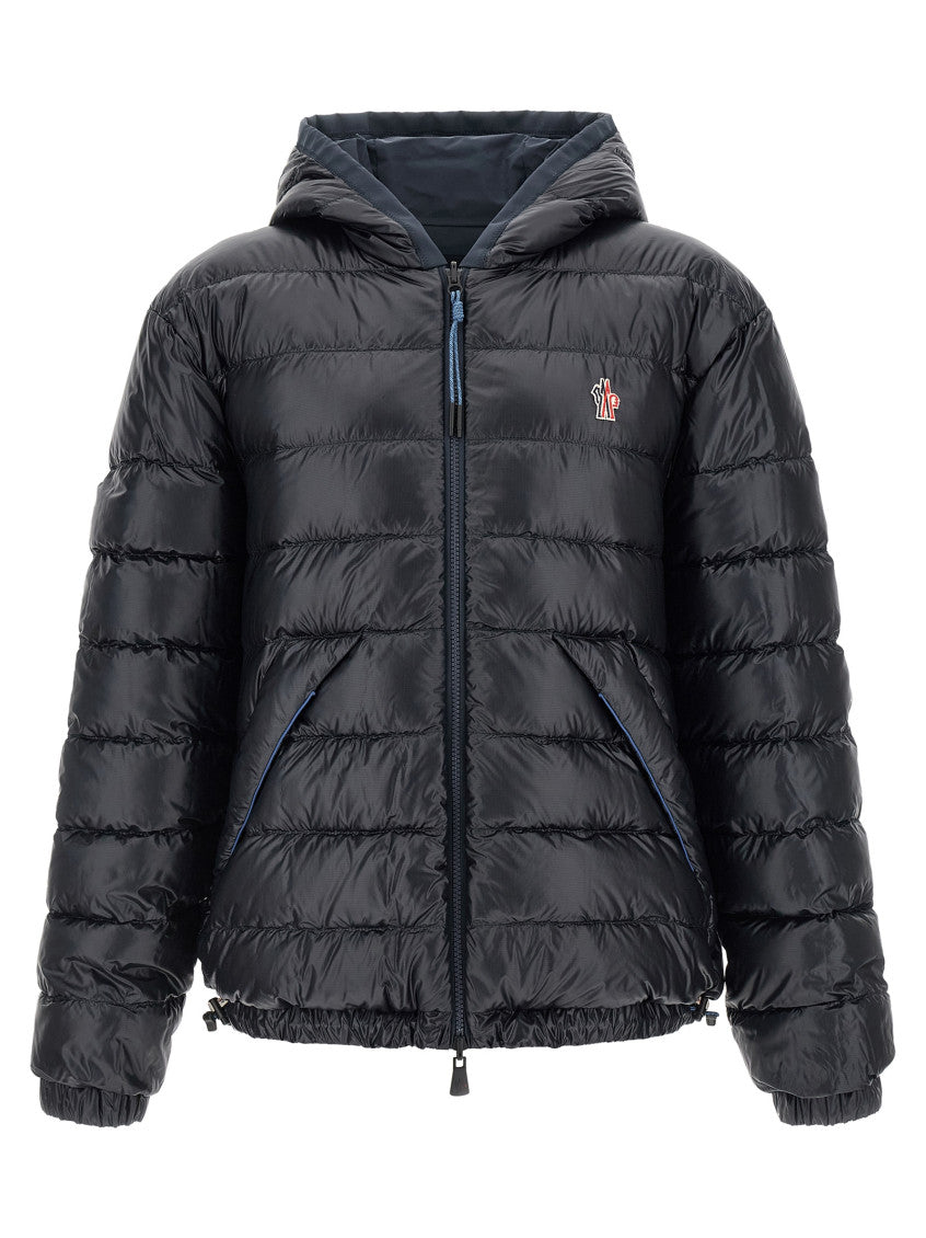 Blue Solid Hood Jacket 2