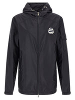 Blue Solid Hood Jacket 1
