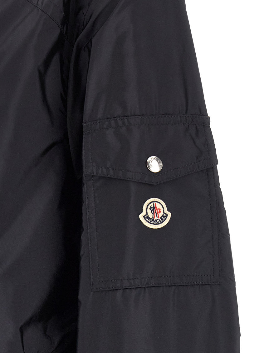 Blue Solid Hood Jacket 4