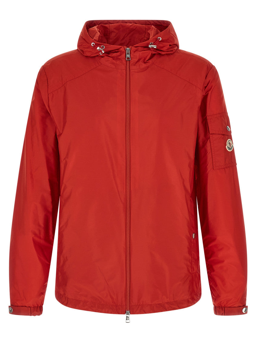 Red Solid Hood Jacket 1