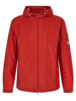 Red Solid Hood Jacket 1