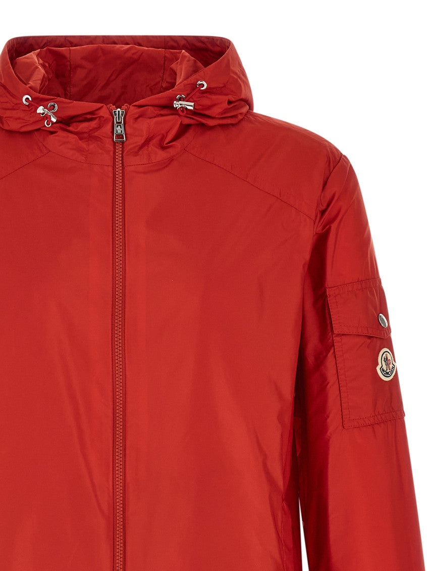 Red Solid Hood Jacket 3