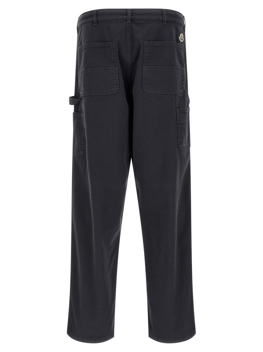 Blue Straight Cargos Pants 2