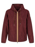 Maroon Solid Hood Jacket 1