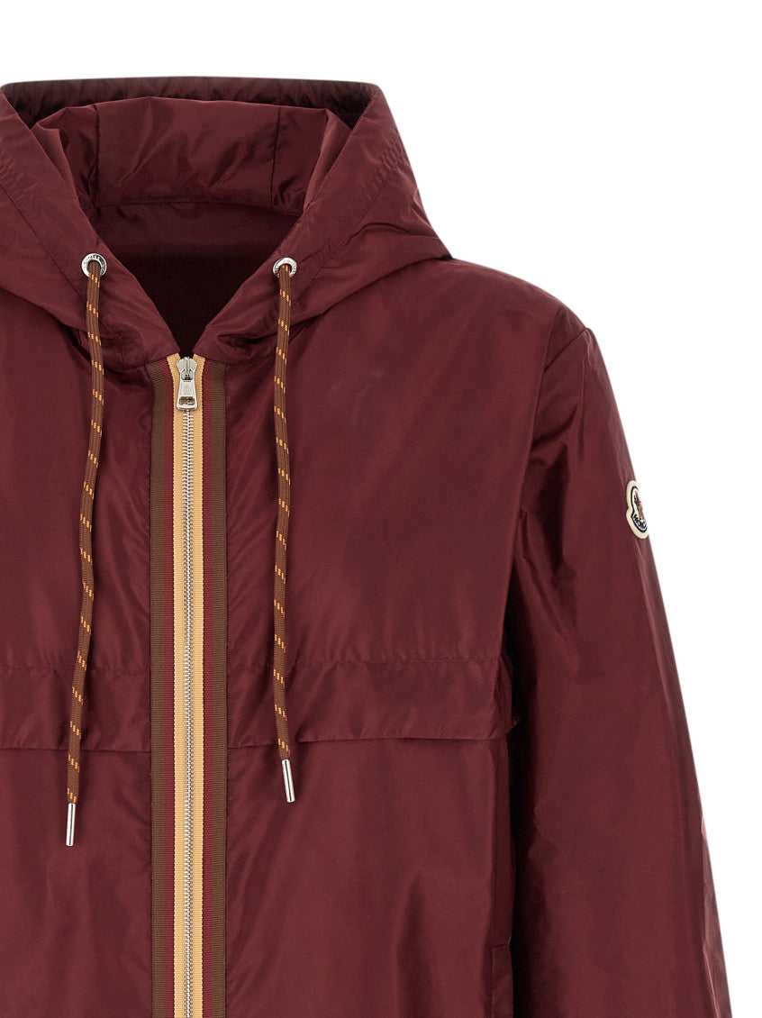 Maroon Solid Hood Jacket 3
