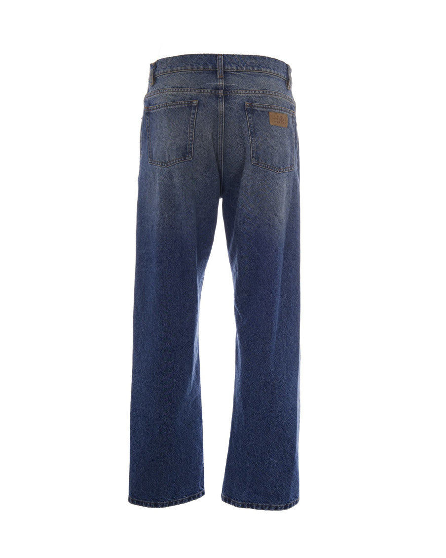 Dark Blue Regular Jeans 2