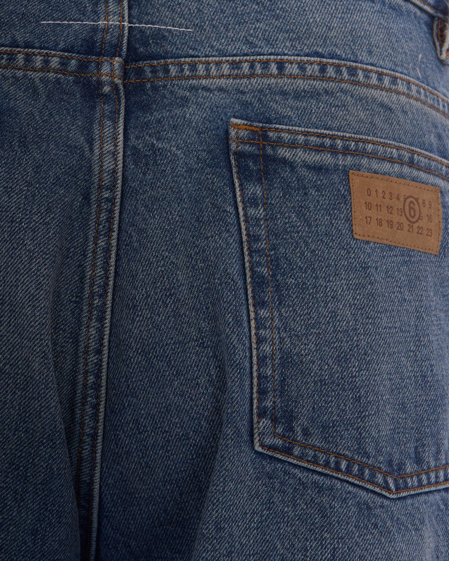 Dark Blue Regular Jeans 3
