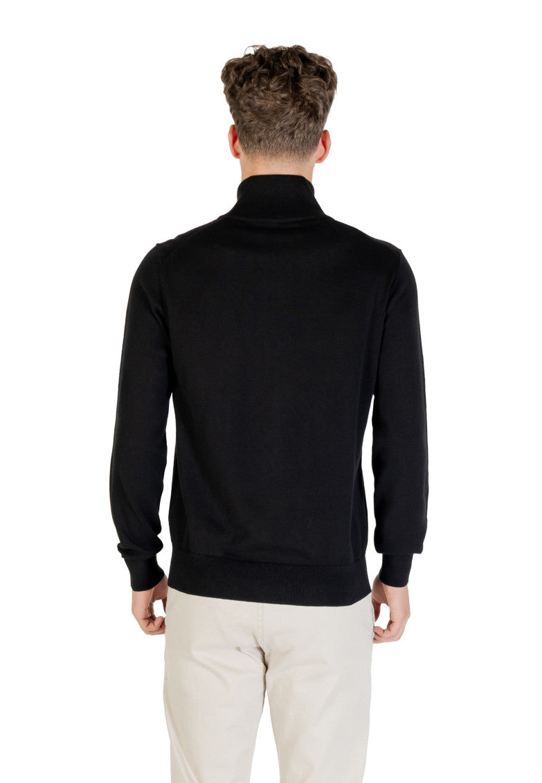 Black Mock Collar Jacket 2