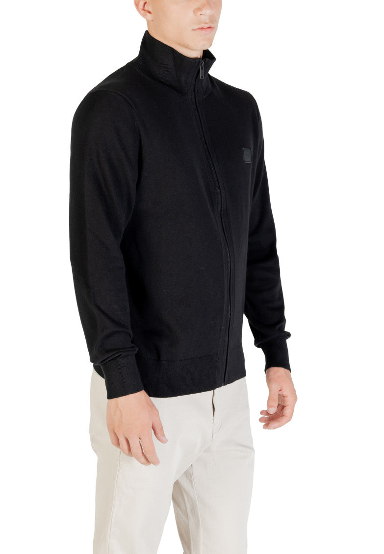 Black Mock Collar Jacket 3