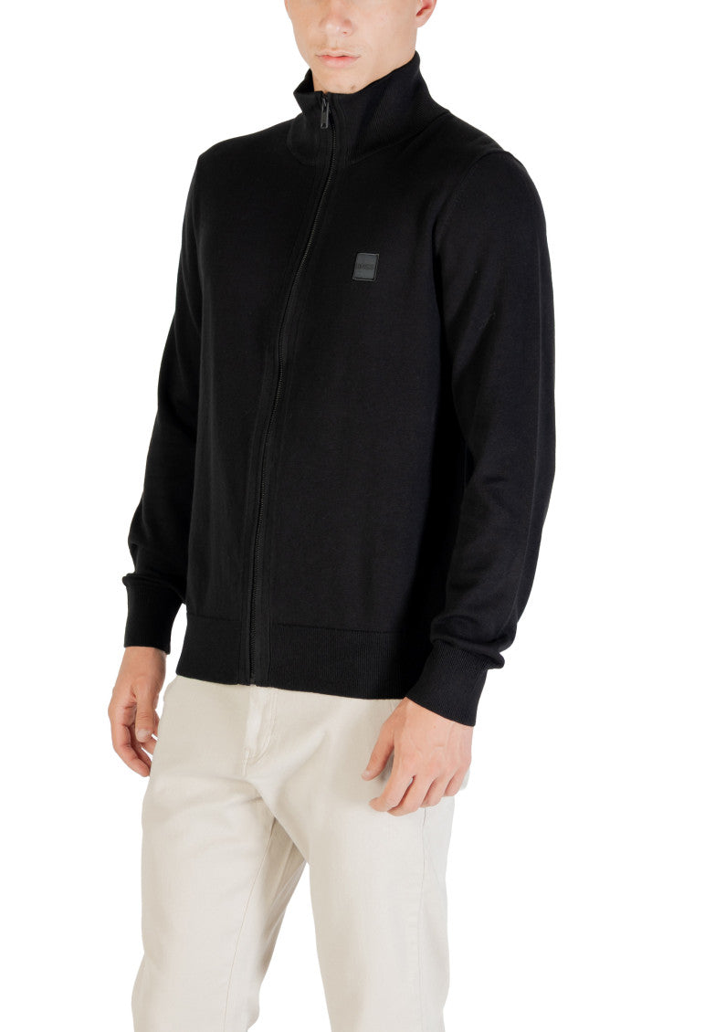Black Mock Collar Jacket 4