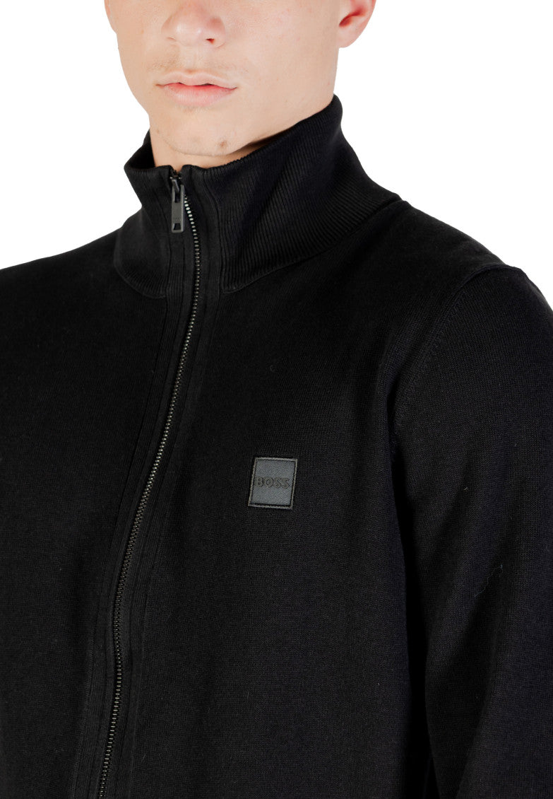 Black Mock Collar Jacket 5